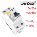 FI-Schalter RCD Fehlerstromschutzschalter 2/ 4-polig 16A~63A RCCB