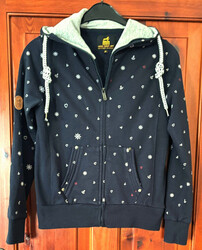 Michael Heinen Sport Jacke Gr. XS dunkelblau gemustert