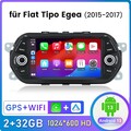 Carplay 7" Android 13 Autoradio Für Fiat Tipo Egea 2015-2021 GPS Navi SWC DAB BT