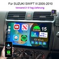10" Autoradio Carplay Für SUZUKI SWIFT III 2005-10 Android 15 4+64G GPS NAVI KAM