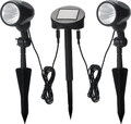 LED Solar Wandstrahler Gartenleuchte Gartenlampe Außen Lampe