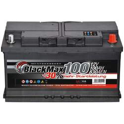 Autobatterie 12V 100Ah BlackMax Starterbatterie ersetzt 85Ah 88Ah 90Ah 92Ah 95AhSOFORT EINSATZBEREIT | WARTUNGSFREI +++TOP QUALITÄT+++