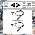 2x ORIGINAL® Meat - Doria Sensor, Raddrehzahl Vorne, Links, Rechts Citroën