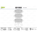 Bremsbelagsatz Scheibenbremse VALEO 601060 für Aston Martin Cygnet