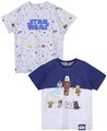 2er Pack Star Wars T-Shirt - 2tlg. T-Shirt Set Baby Kurzarmshirt Gr.80 - 92 cm