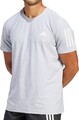 Adidas Own The Run Herren Lauftop Grau Kurzarm Reflektierend Jogging T-Shirt
