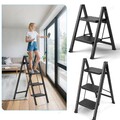 Trittleiter 2/3/4 Stufen Klappbar Leiter HAUSHALTSLEITER Klapptritt Anti-Rutsch