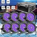 8x 270W Par Strahler DMX 18 LED 6in1 RGBW+UV Bühnenlicht IP65 Wasserdichte Show