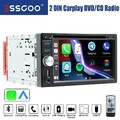 Autoradio DVD CD 2 DIN Bluetooth Carplay/Android Auto Touch Screen USB AM RDS FM