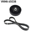 Mehrrippiger Keilriemen Set VKMA 65038 SKF für HYUNDAI KIA