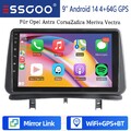 4+64G Android 14 Autoradio Navi  Carplay SWC CAM+ für Renault Clio MK3 2005-2011