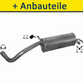 Endtopf Auspuff+ für SKODA FABIA 1.4 D 1.9 2.0 100/116/64/68/75/80PS 1999-2010