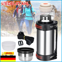 3L Thermosflasche, Isoflasche, Isolierbecher Trinkflasche, Edelstahl Kaffeekanne