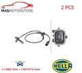 ABS SENSOR DREHZAHLFÜHLER PAAR HINTEN HELLA 6PU 012 679-911 2PCS P NEU