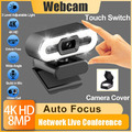 4K HD 1080P Webcam Füllen Licht Webkamera mit Mikrofon für PC Latop Computer