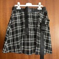 Shein Minirock Collegerock kariert schwarz Gr. S
