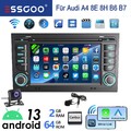 Für Audi A4 S4 RS4 B6 B7 8E 8H SEAT EXEO 2+64G Carplay Android Autoradio GPS Kam