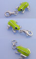 Echt 925 Sterling Silber Anhänger Einhänger Charm rhodiniert Frosch Grün Schwarz