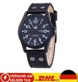 Herren & Damen Uhr -  Analog Nummer Armbanduhr - Verschiedene Farben - NEU 