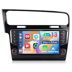 Android 13 Autoradio Carplay 2+32GB WiFi RDS GPS Navi 4G-LTE Für VW Golf MK7 VII