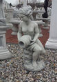 Gartenfiguren "Frau mit Krug" Brunnenfigur 87 cm Steinguss Teichfigur Gartendeko
