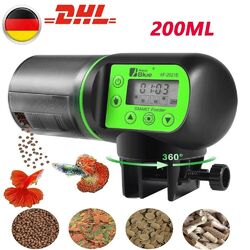 Fischfutterautomat Futterspender Teich Aquarium Fischfutter Futterautomat Timer