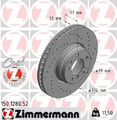 2x Bremsscheibe innenbelüftet 150.1280.52 ZIMMERMANN für BMW 7