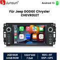 Für Jeep CHEVROLET DODGE Carplay Android13 Autoradio GPS Nav WIFI SWC DAB+ 2+64G