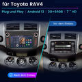 Android 13 Carplay Autoradio Für Toyota RAV4 2006-2012 GPS Navi WIFI SWC FM DAB+