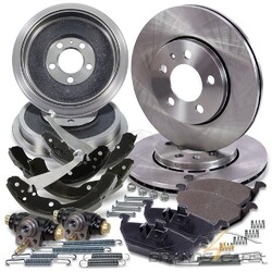 ATEC 2x BREMSSCHEIBE+BELÄGE+TROMMELN+BACKEN+RADZYLINDER FÜR SKODA OCTAVIA 1U### BREMSSCHEIBEN Ø256 // RADBREMSZYLINDER 20,64 MM ###