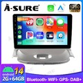 Android 14 Autoradio 2+64G Wireless CarPlay GPS SWC Für PEUGEOT 206 CC 1999-2009