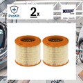 2x ORIGINAL® Hengst Filter E724L Luftfilter, Ansaugluftfilter für Audi A8
