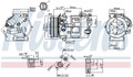 NISSENS 890210 Kompressor, Klimaanlage für CITROËN,DS,PEUGEOT,RENAULT