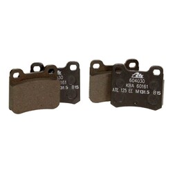1x ORIGINAL® Ate 13.0460-4030.2 Bremsbelagsatz, Scheibenbremse Hinten, exkl.
