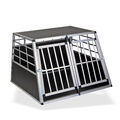 Hunde Auto Transportbox Hundetransportbox Autotransportbox 105x91x69 cm schwarz