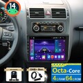 DAB+ 4+64G Android 14 Autoradio Carplay GPS Navi Kam für VW Touran 1T3 2011-2014