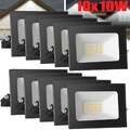 10x10W 12V LED Fluter Strahler Scheinwerfer Baustrahler Außen Flutlicht Kaltweiß