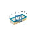 Luftfilter Filtereinsatz 30.836.00 UFI für VW GOLF I GOLF I Cabriolet GOLF II