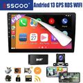 DAB+ 64G Carplay Doppel DIN Autoradio Android 13 GPS NAVI WiFi RDS Bluetooth Kam