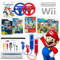 Nintendo Wii Konsole + Remote Motion Plus Controller & Mario Klassiker Auswahl