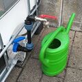 IBC Schwanenhals 3/4" Auslaufhahn Regenwassertank Regenfass Container Adapter