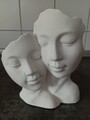 Deko Skulptur Formano Liebespaar weiß