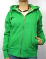 Damen Freizeit Jacke Sweatshirt Jacke Sportjacke mit Reißverschlus und Kapuze 