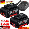 2x 8Ah Akku für Bosch 18V Professional Akku GBA GSR GSB BAT618 BAT609 BAT620 DHL