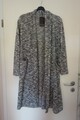 Boris Strick Mantel Cardigan 46 48 50 (2) NEU schwarz weiß meliert LAGENLOOK