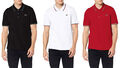 Lacoste Herren Poloshirt T-shirt Polo Shirt TShirt YH7900 schwarz weiß rot