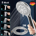 Duschkopf Handbrause Duschkopf Brausekopf Duschbrause 5 Modi mit 2M Schlauch
