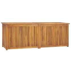 Gartenbox Massivholz Teak Aufbewahrungsbox Kissenbox Gartentruhe Box Auflagenbox