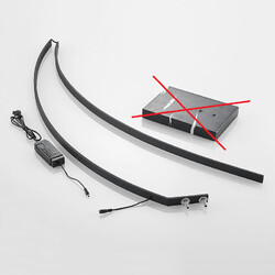 Lindby Kendra LED-Bogenstehleuchte Stehlampe Standlampe schwarz SIEHE TEXT/FOTO