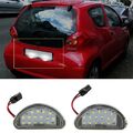 2X Kennzeichenleuchte Kennzeichen Beleuchtung passt für Toyota Aygo 2005-14 Neu